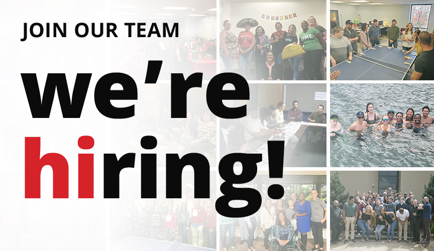 Join our team. We're hiring!