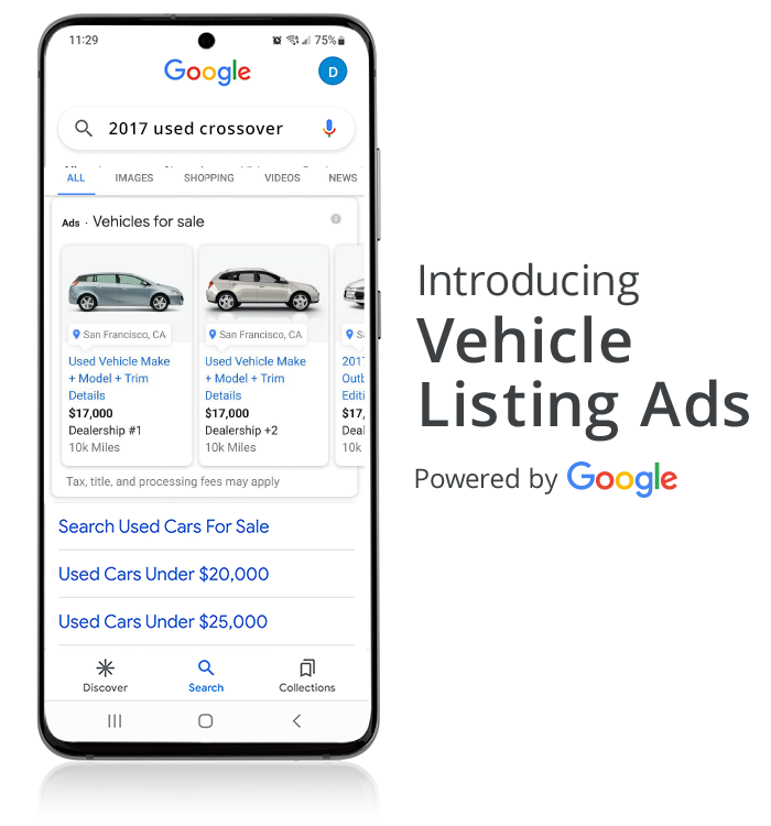 introducing vehicle listing ads